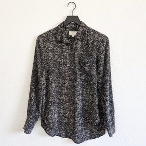 Lou & Grey Composition 100% Silk Shirt - Size Small
